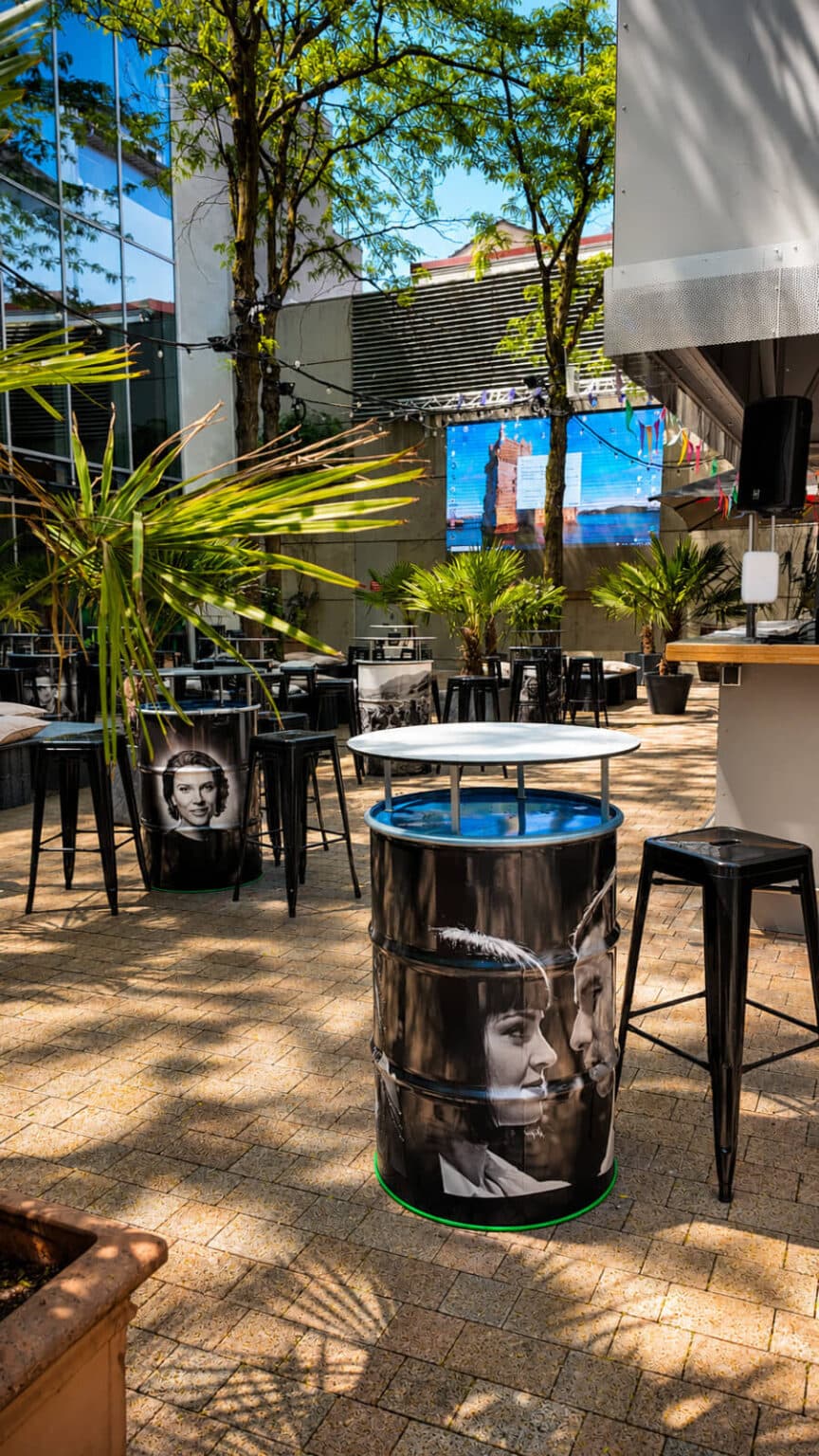 Impression aus der Palmen Garten Bar